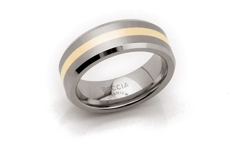 0106-01 Boccia Titanium Ring