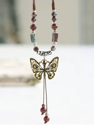 1pc Boho Butterfly Charm Necklace Statement Necklace Modern Necklace Creative