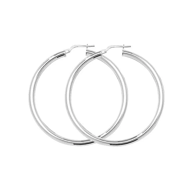 Acotis Silver Hoop Earrings G5182