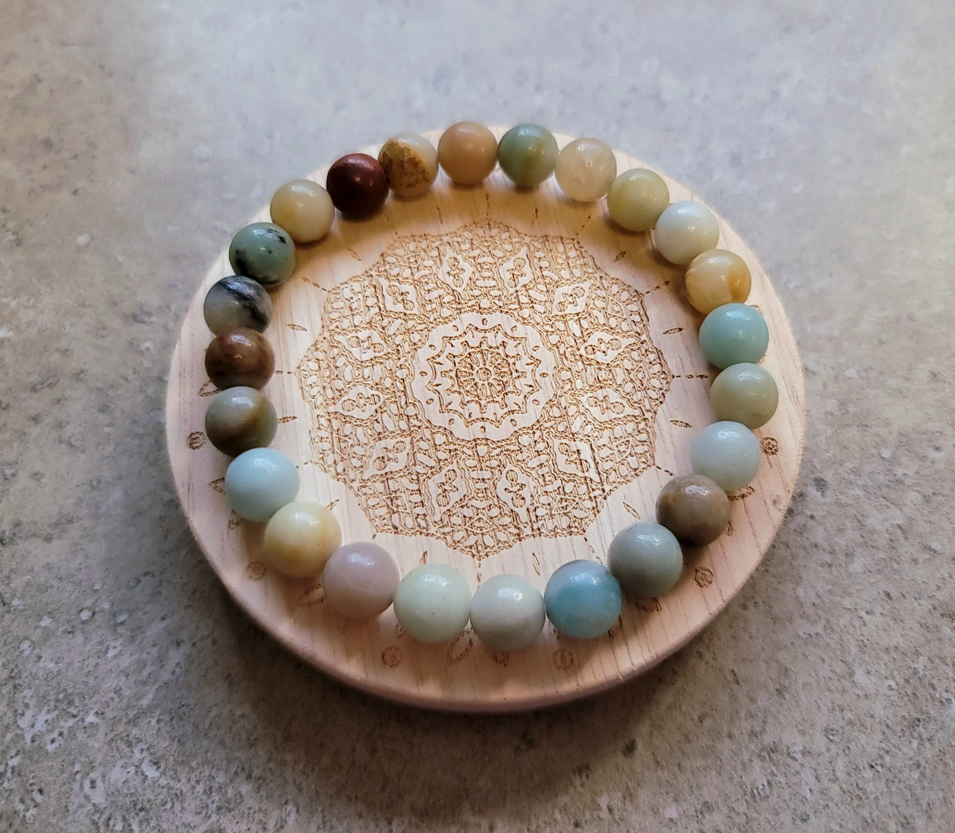 Amazonite Stretch Bracelet 8mm