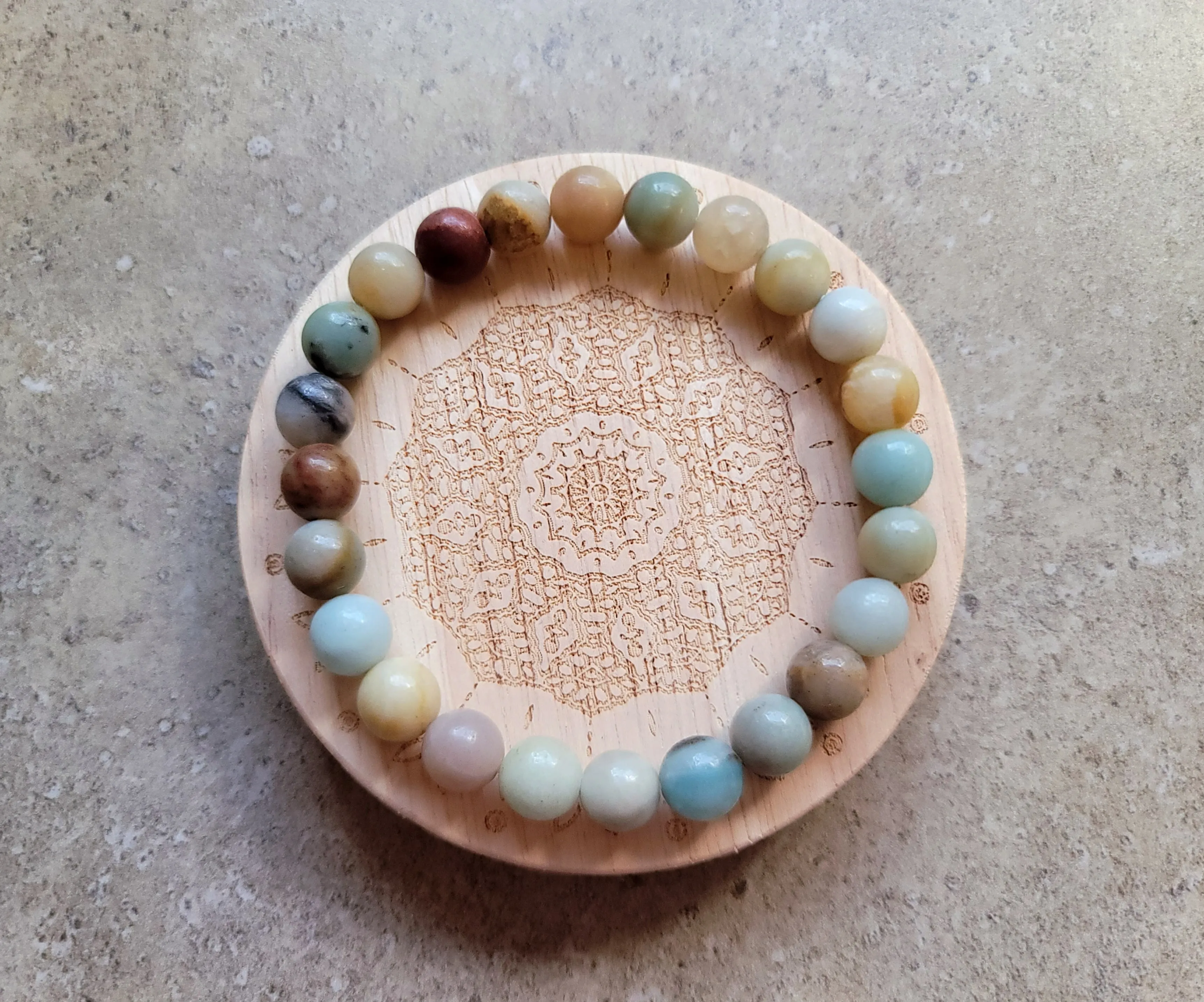 Amazonite Stretch Bracelet 8mm