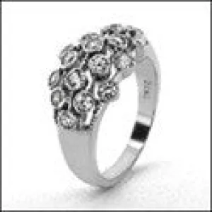 Anniversary Bezeled Round Cubic Zirconia Cz Ring