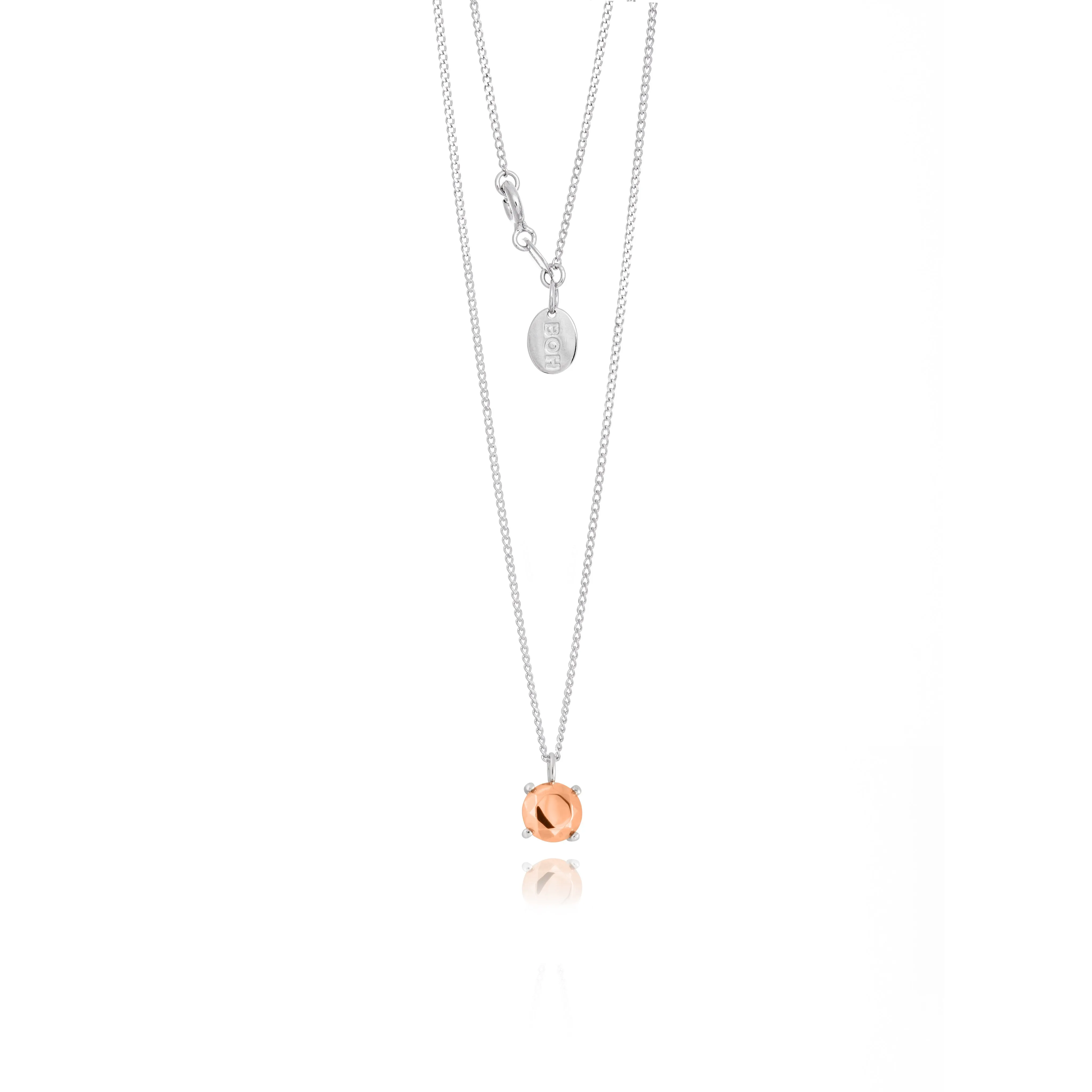 Boh Runga Modern Classic Round Pendant - 9ct Rose Gold