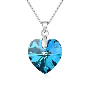 Brand new original SWAROVSKI elements crystal heart pendant necklace with thin chain necklace for women Mother's Day gift