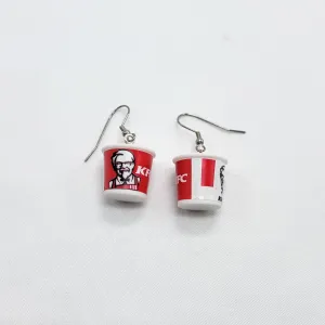 Bucket O'Chicken Earrings