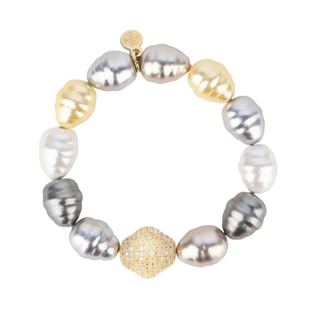 BuDhaGirl | Isabel Pearl Bracelet in Multi