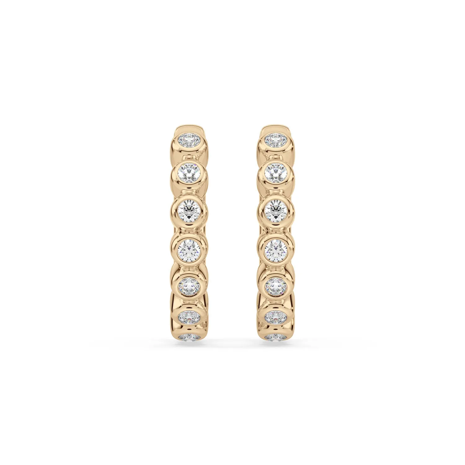 Celebration 9ct Yellow Gold Round Cut 0.25 Carat tw Lab Grown Diamonds Earrings