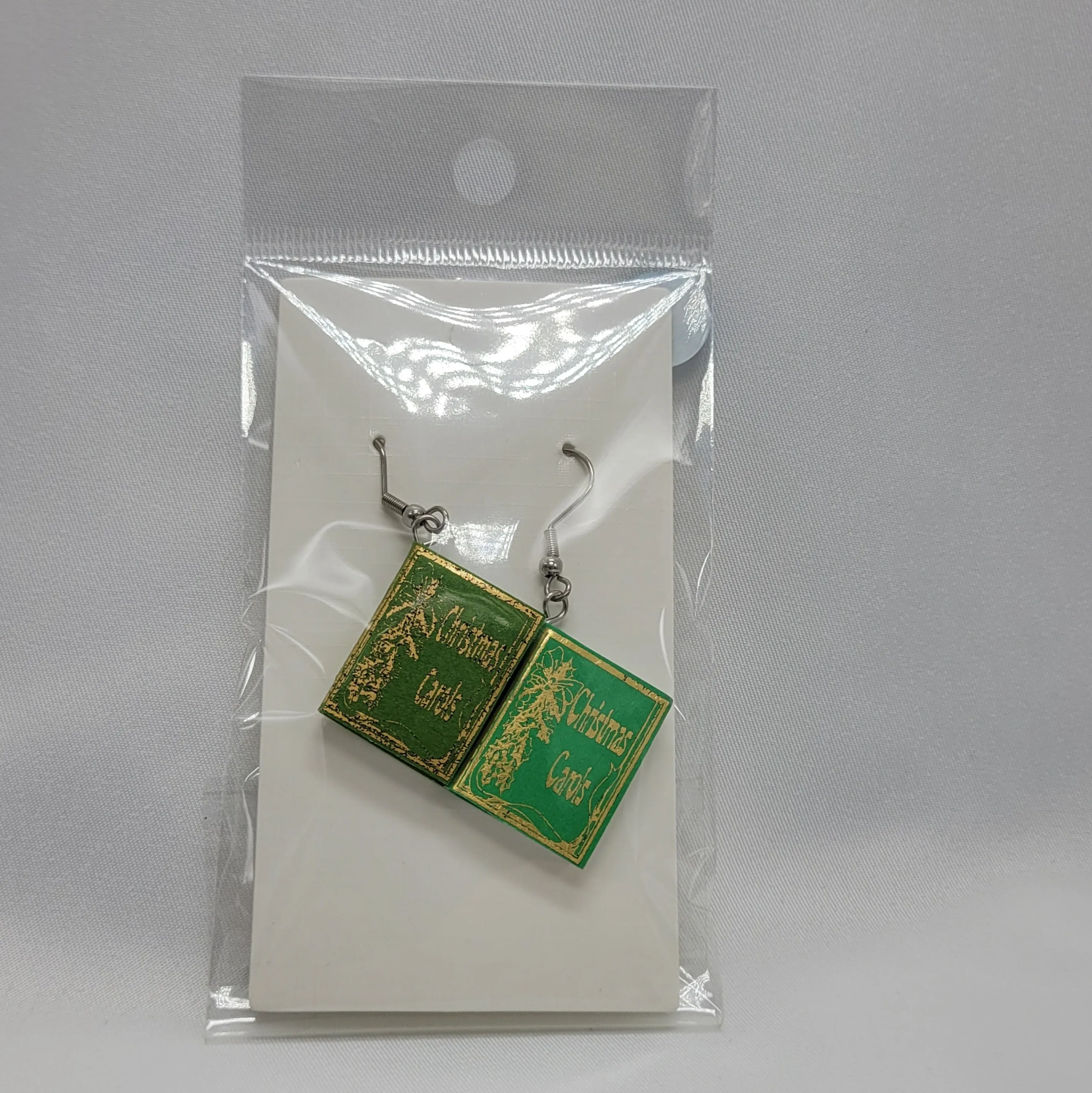 Christmas Carols Book Earrings