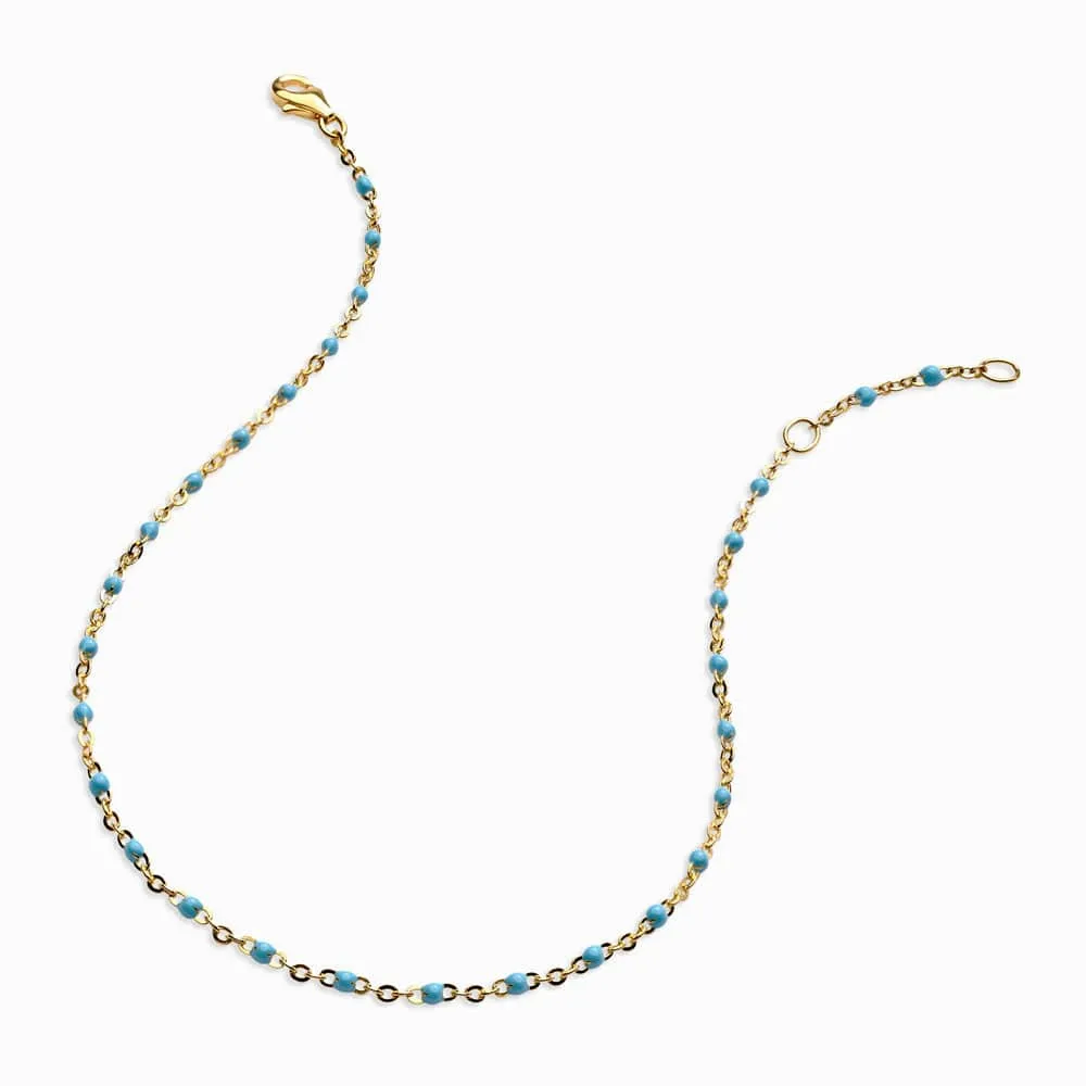 Colored Enamel Anklet