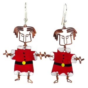 Dancing Girl Santa Earrings Creative Alternatives