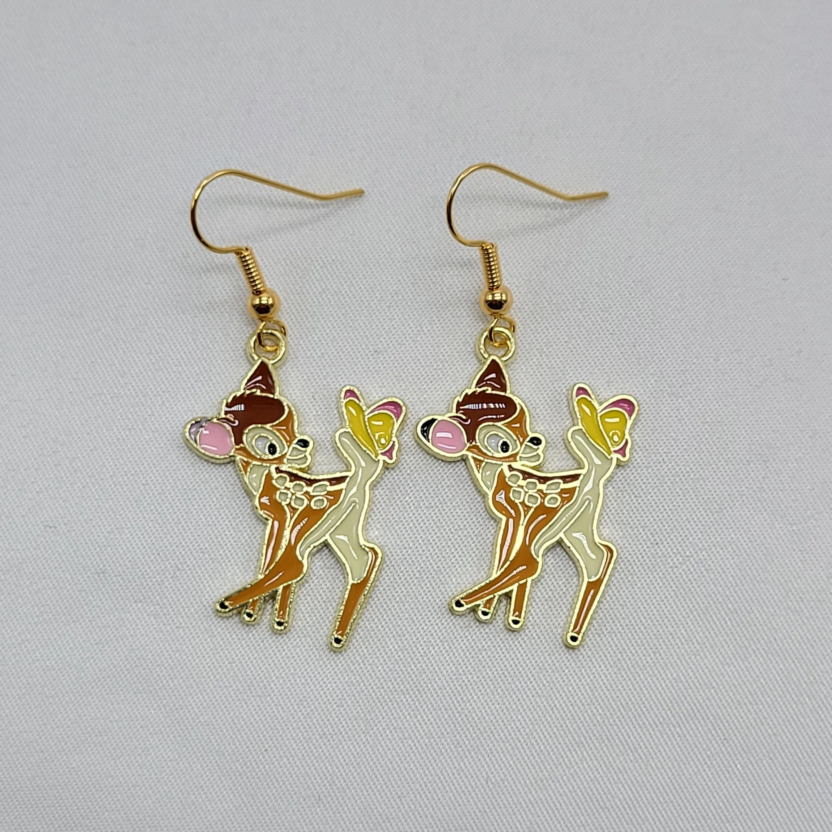 Deer with Butterfly Earrings