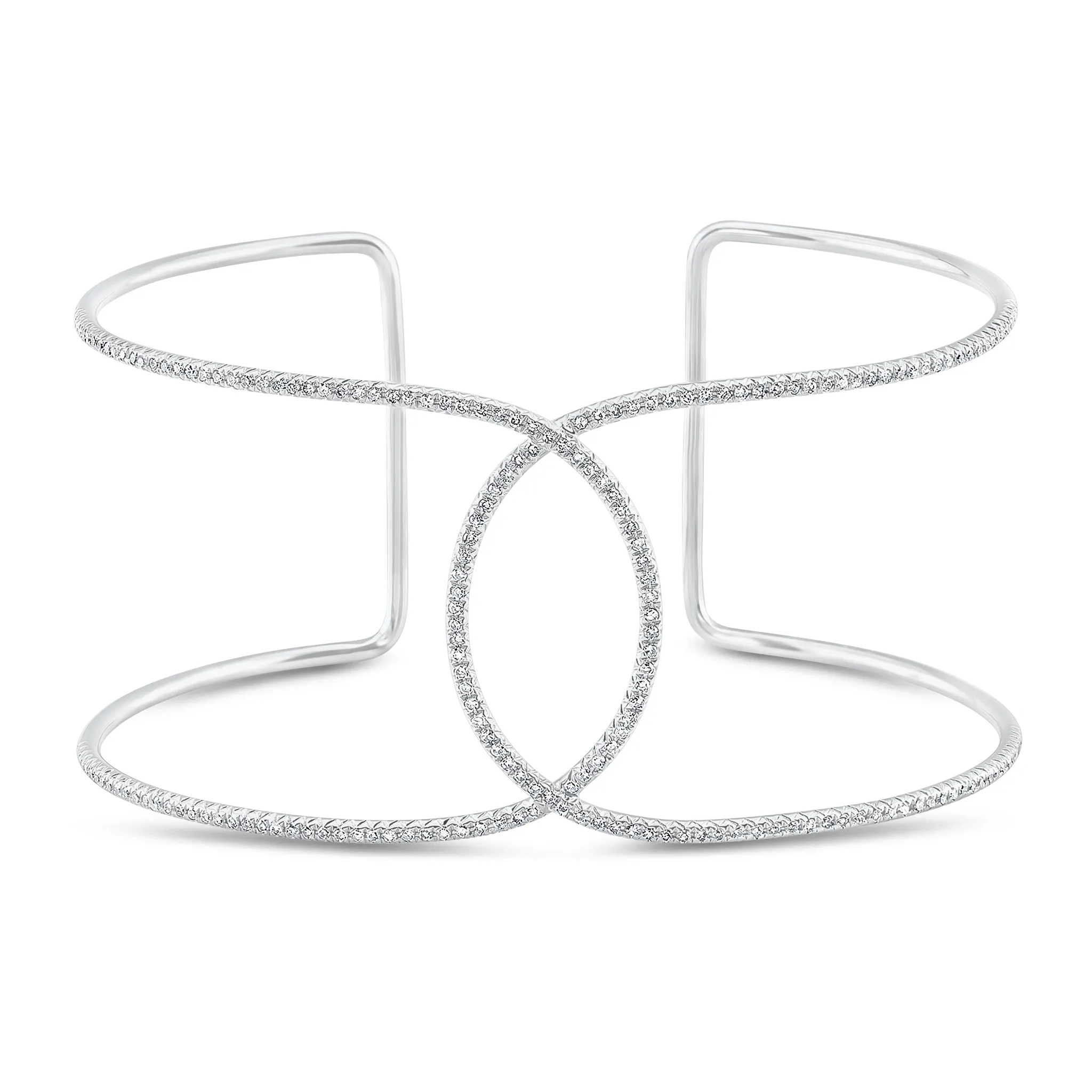 Diamond Infinity Cuff Bracelet