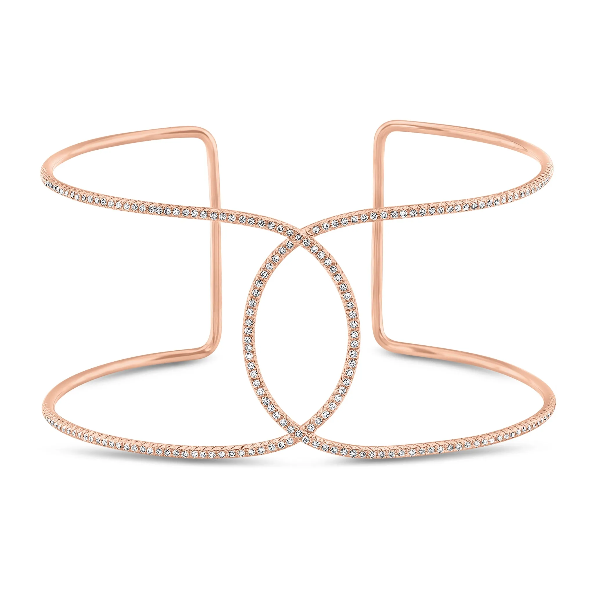 Diamond Infinity Cuff Bracelet