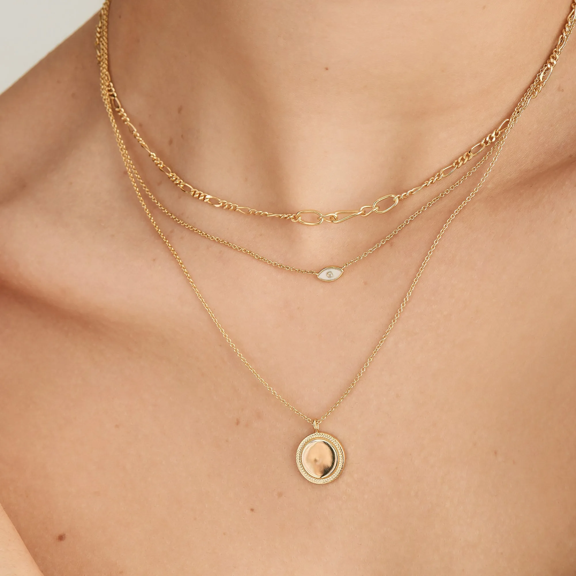 Evil Eye Gold Necklace