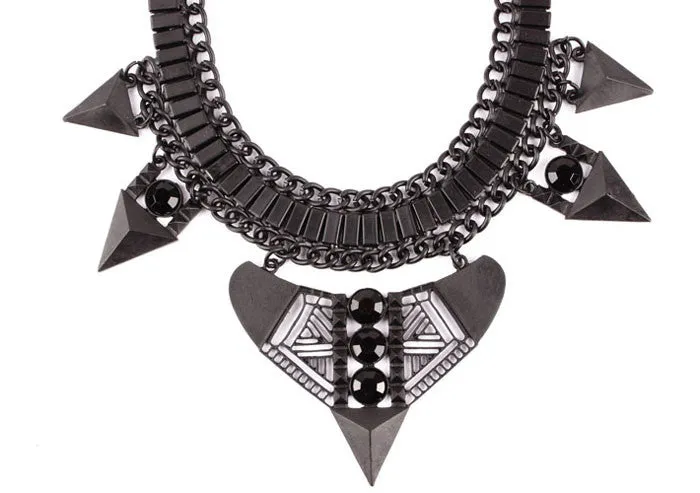 Fashion Vintage Choker Collares Necklaces & Pendants Black Element Statement Necklace Maxi Collier Necklace