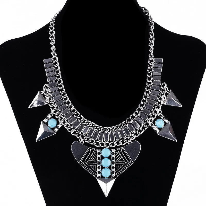 Fashion Vintage Choker Collares Necklaces & Pendants Black Element Statement Necklace Maxi Collier Necklace