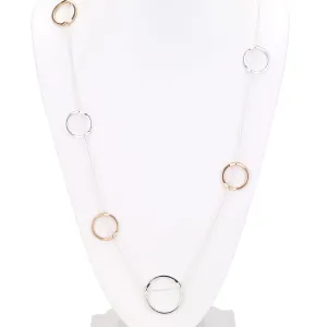 Floating Rings Long Necklace