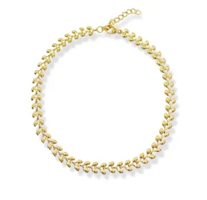 GISELLE GOLD LEAF CHAIN ANKLET