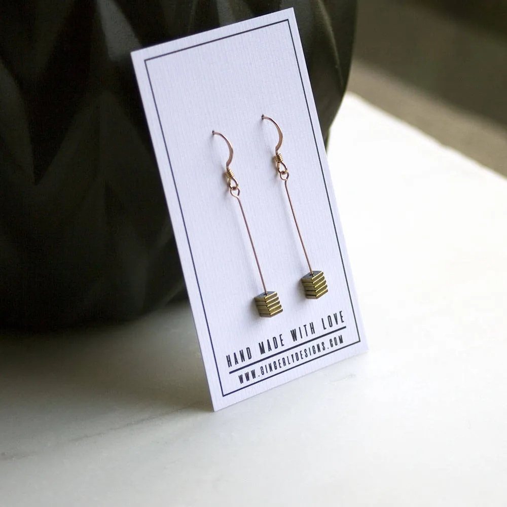 Gold Drop Earrings