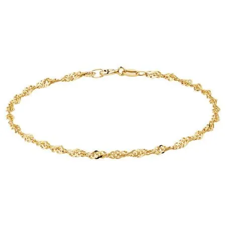 Gold Singapore Anklet