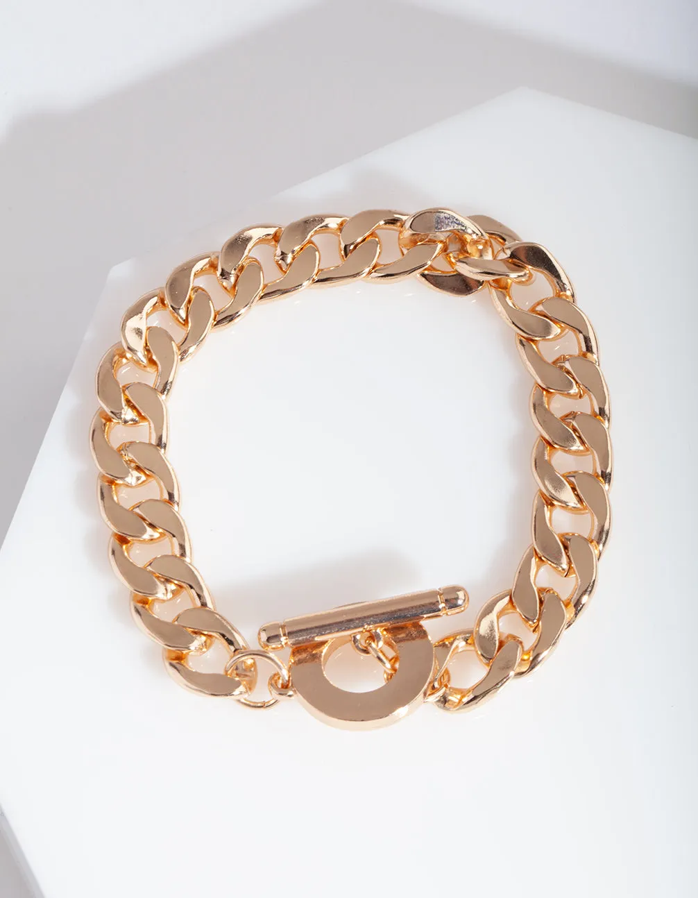 Gold Thick Chain Bracelet