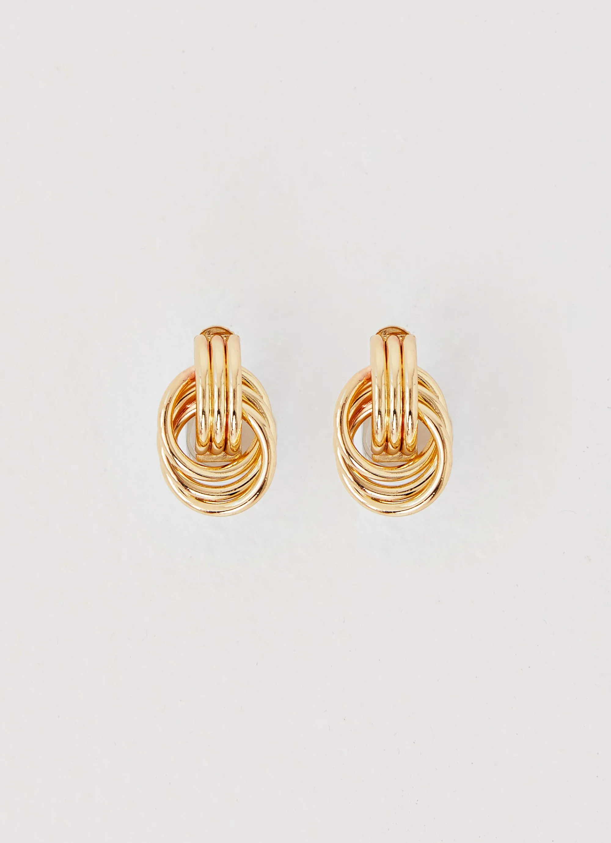 Gracia Knot Earrings - Gold