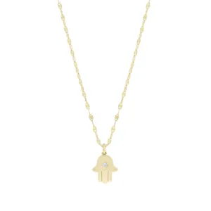 Hamsa Diamond Necklace