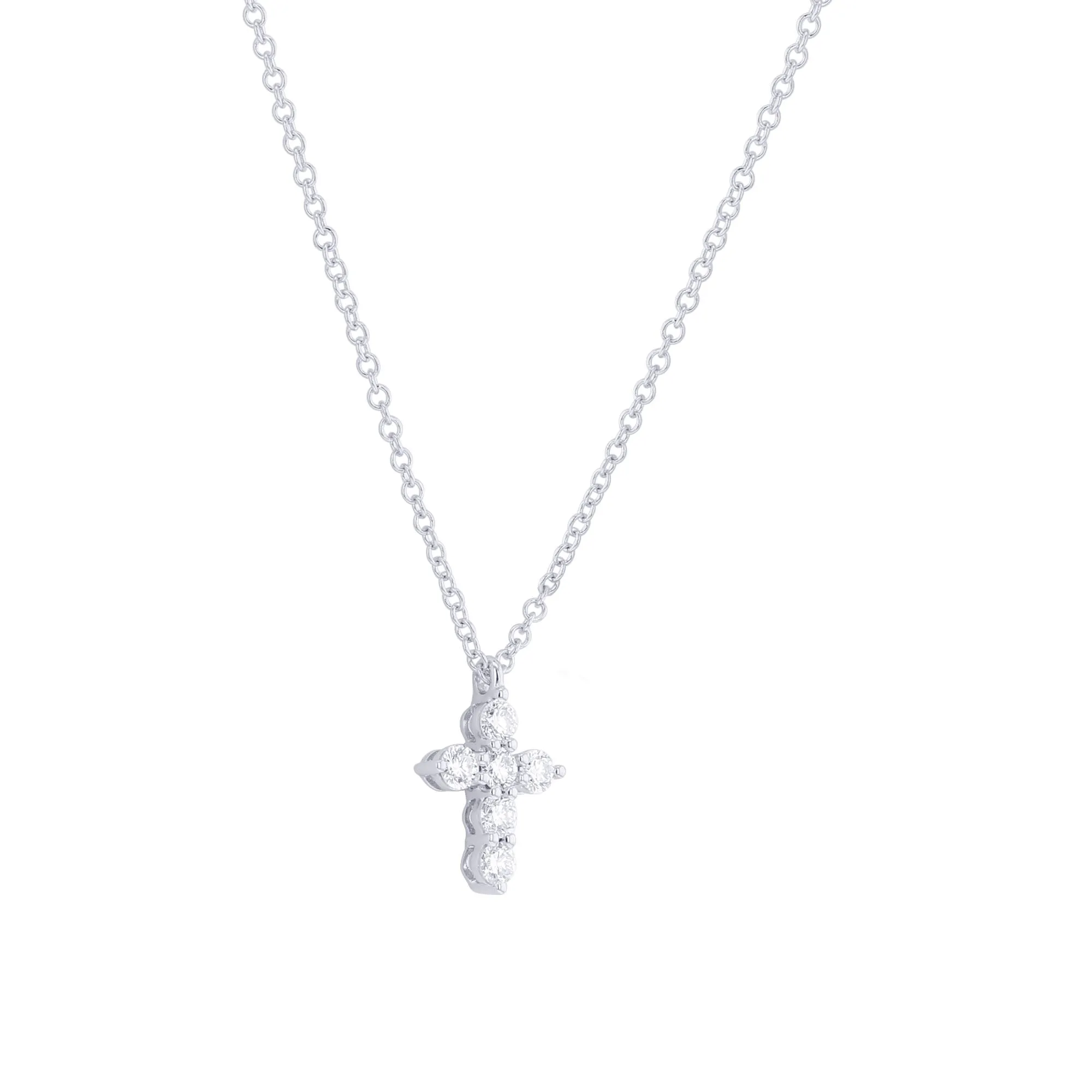 Holy Diamond Cross Necklace 1/4ct