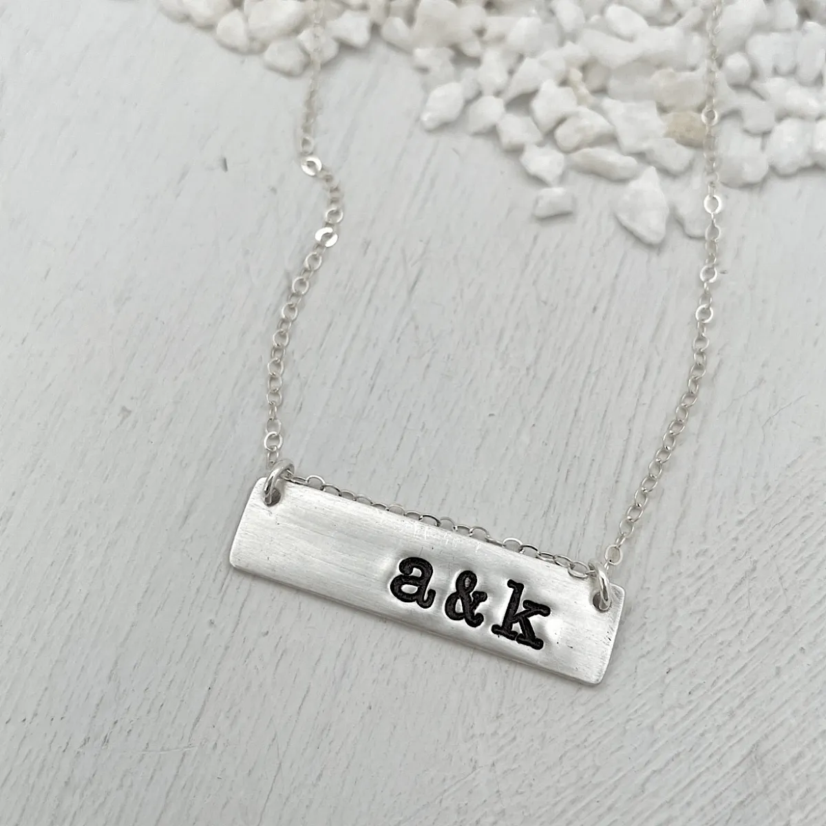 Initial Bar Necklace