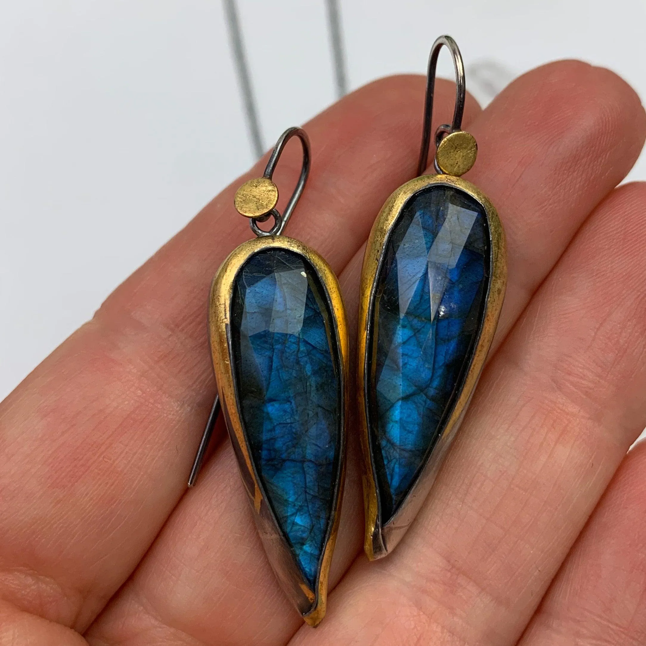 Labradorite Necklace and Earrings