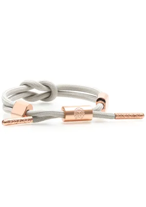 Lotus II Women's Knotaclat Bracelet in Grey/Rose Gold