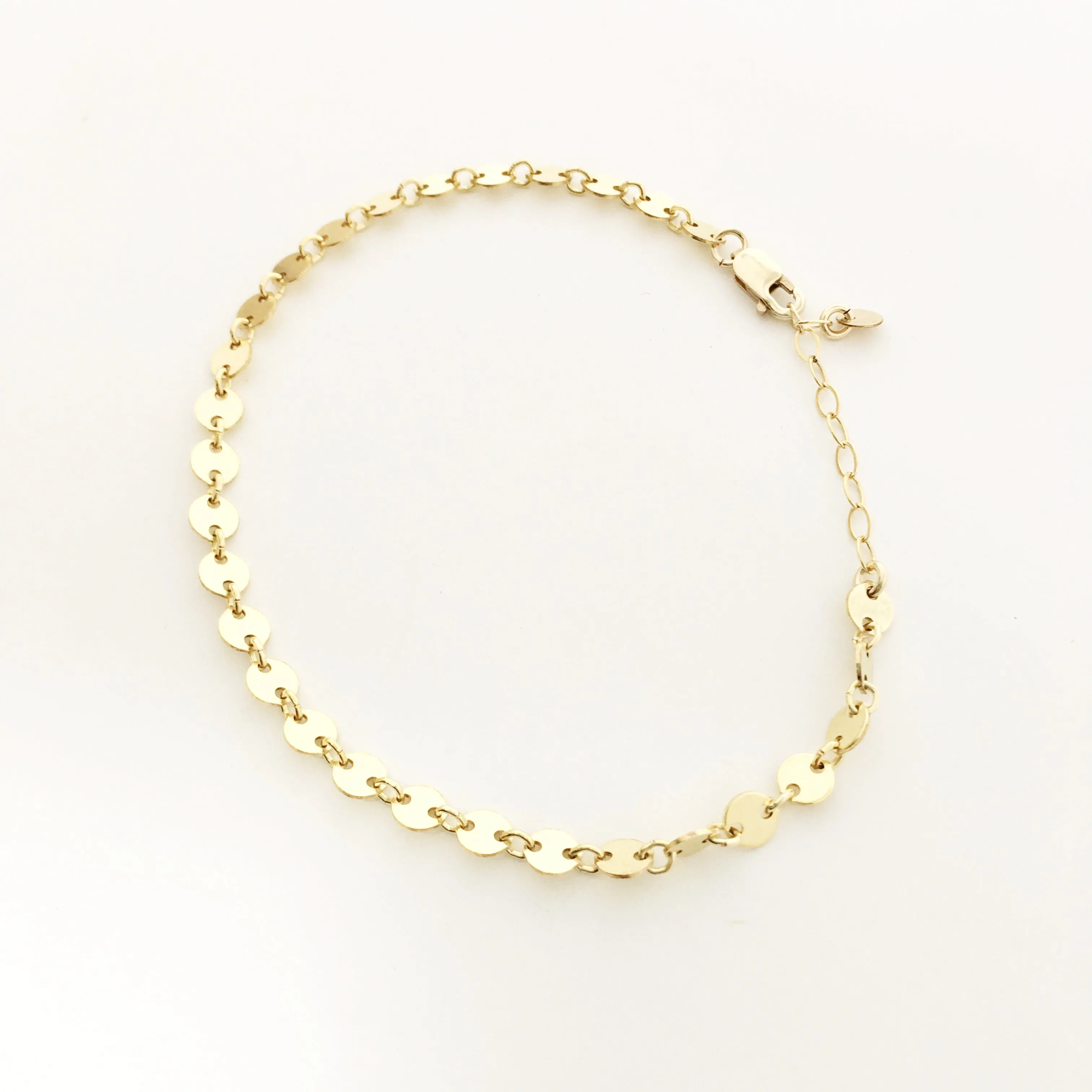 Luna Disc Chain Anklet