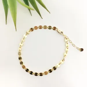 Luna Disc Chain Anklet