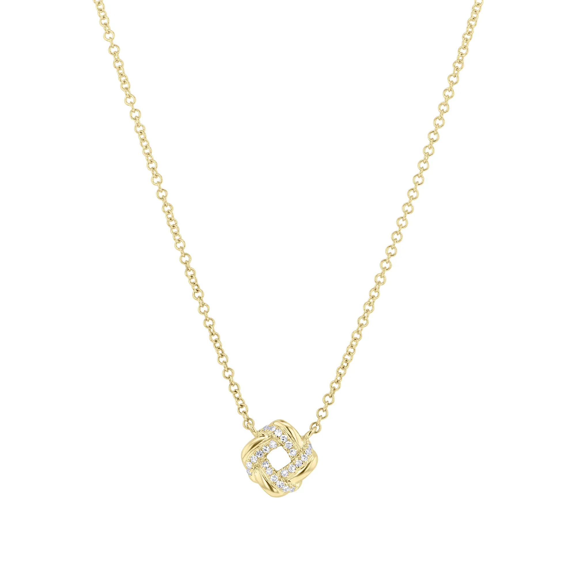 Luxe Diamond Knot Necklace