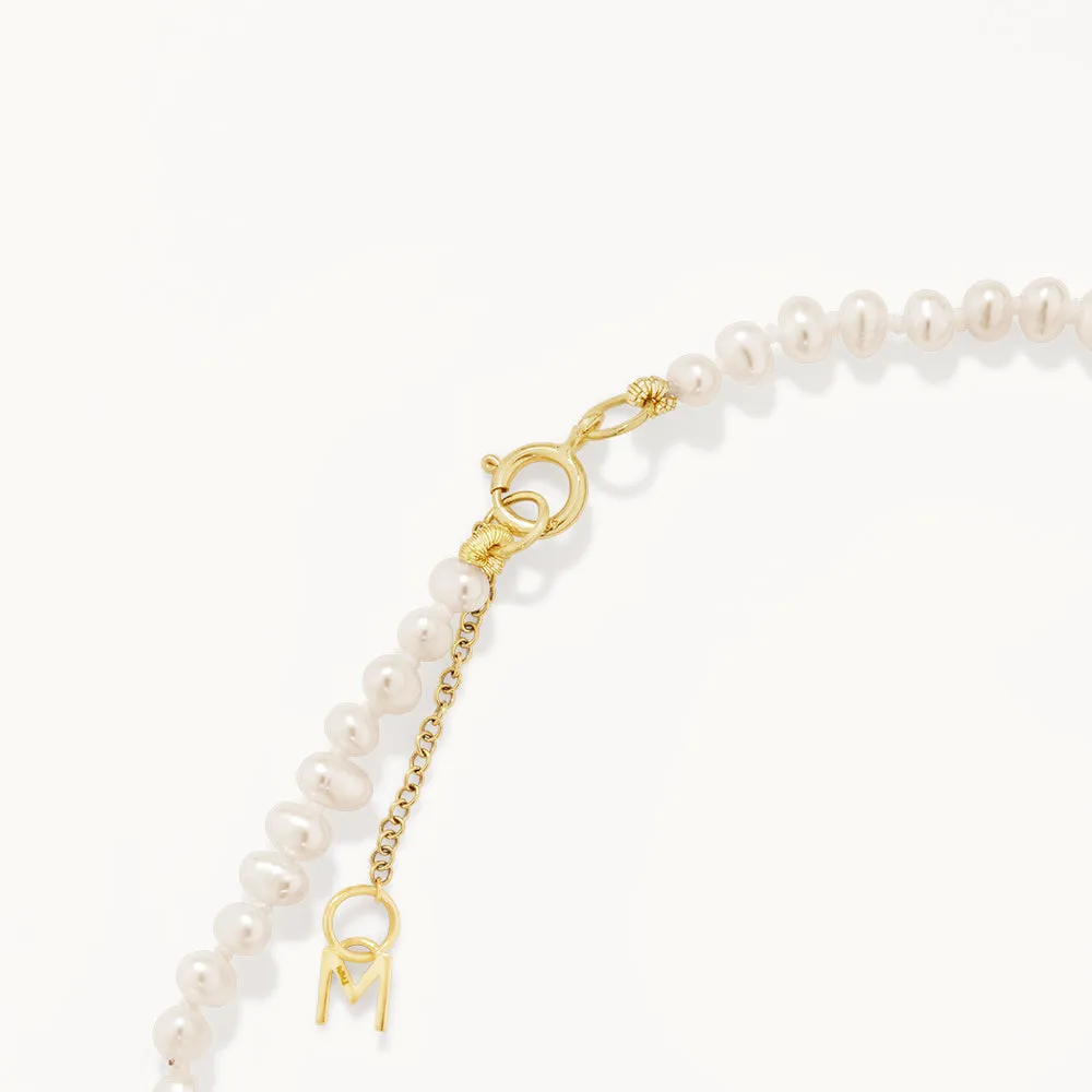 Micro Pearl Bracelet in 10k Gold