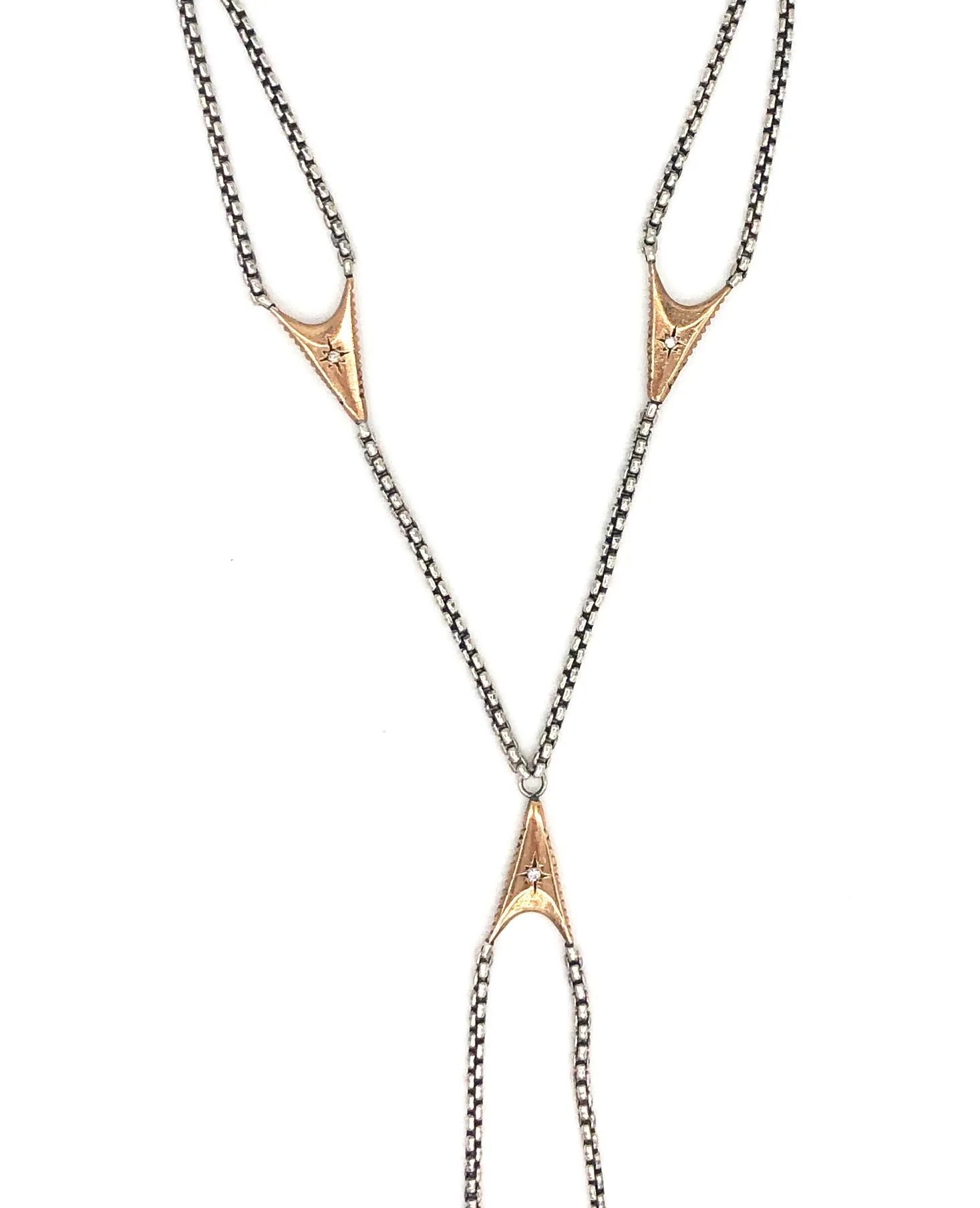 modern arrowhead necklace