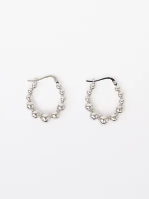 Multi Ball Hoop Earrings