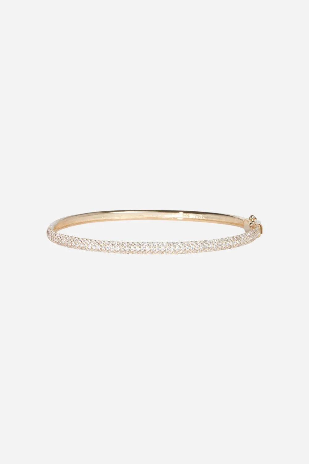 Nickho Rey Malibu Bangle in Gold with Clear Stones