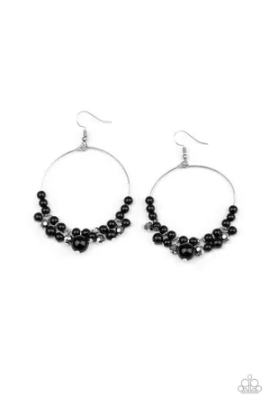 Paparazzi Earring ~ Effortless Effervescence - Black