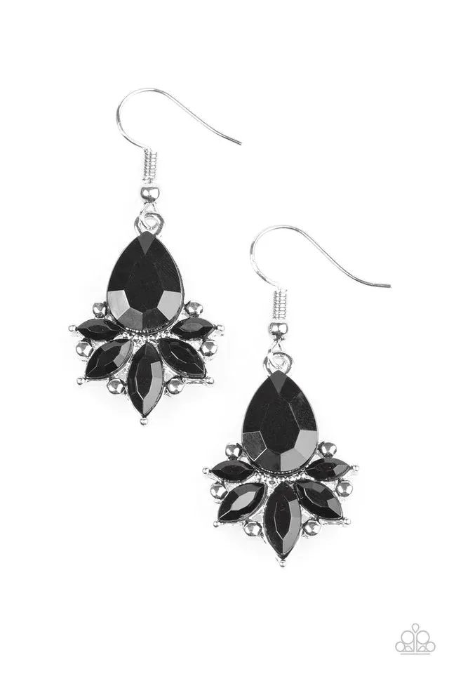 Paparazzi Earring ~ GLAM Up! - Black