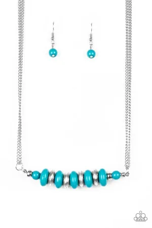 Paparazzi Necklace ~ On Mountain Time - Blue