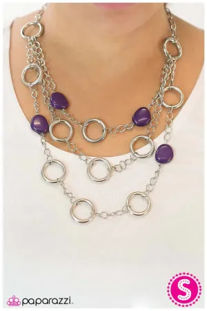 Paparazzi Necklace ~ The Optimist - Purple