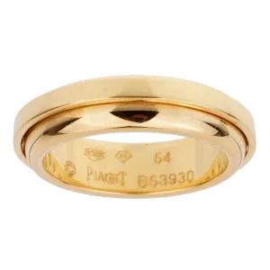 Piaget Possession Yellow Gold Band Ring Size 6 1/2