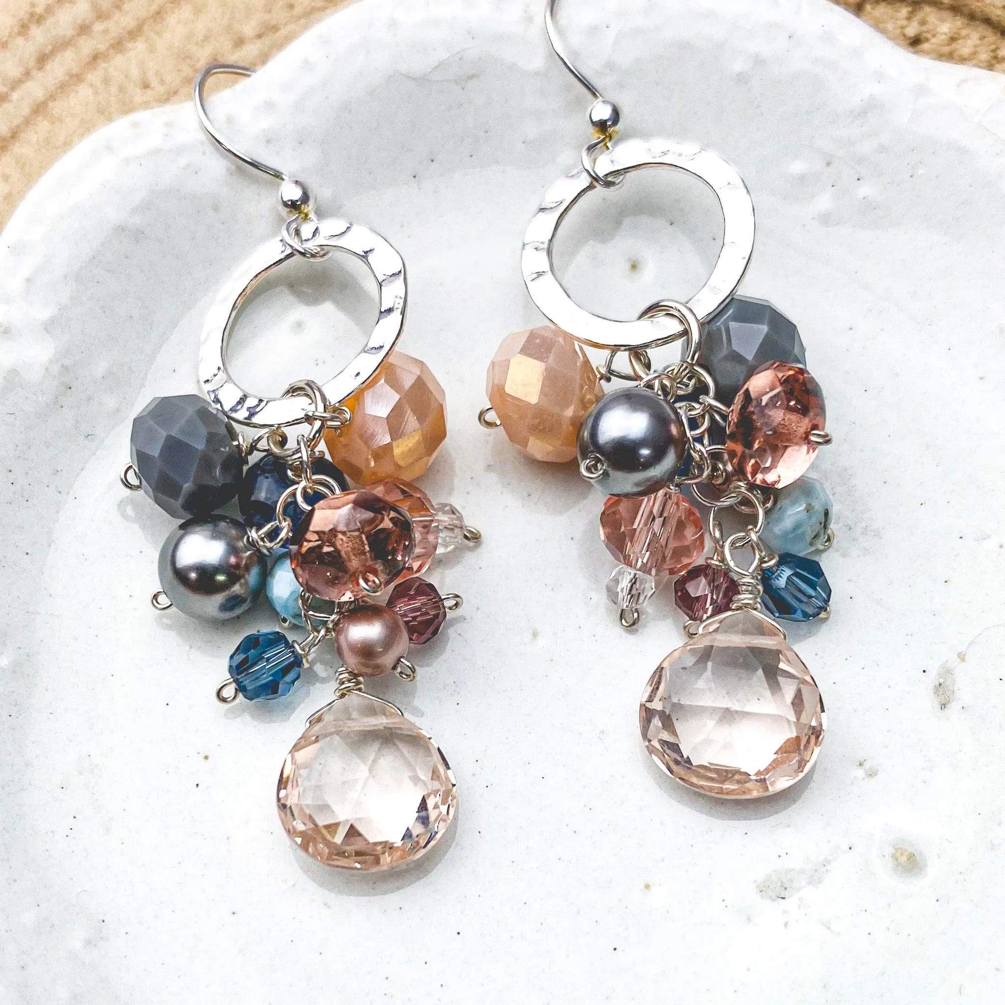 Playful Gems Dangle Earrings