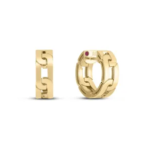 Roberto Coin Yellow Gold Navarra Hoops