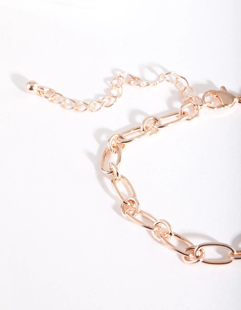 Rose Gold Open Link Bracelet