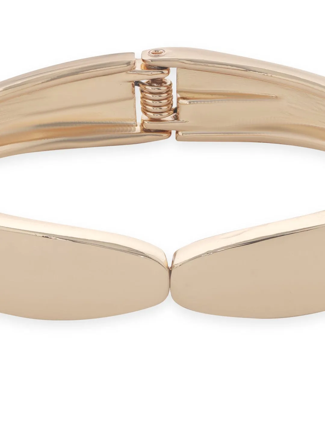 Rubans Voguish Gold plated minimal Open Bracelet