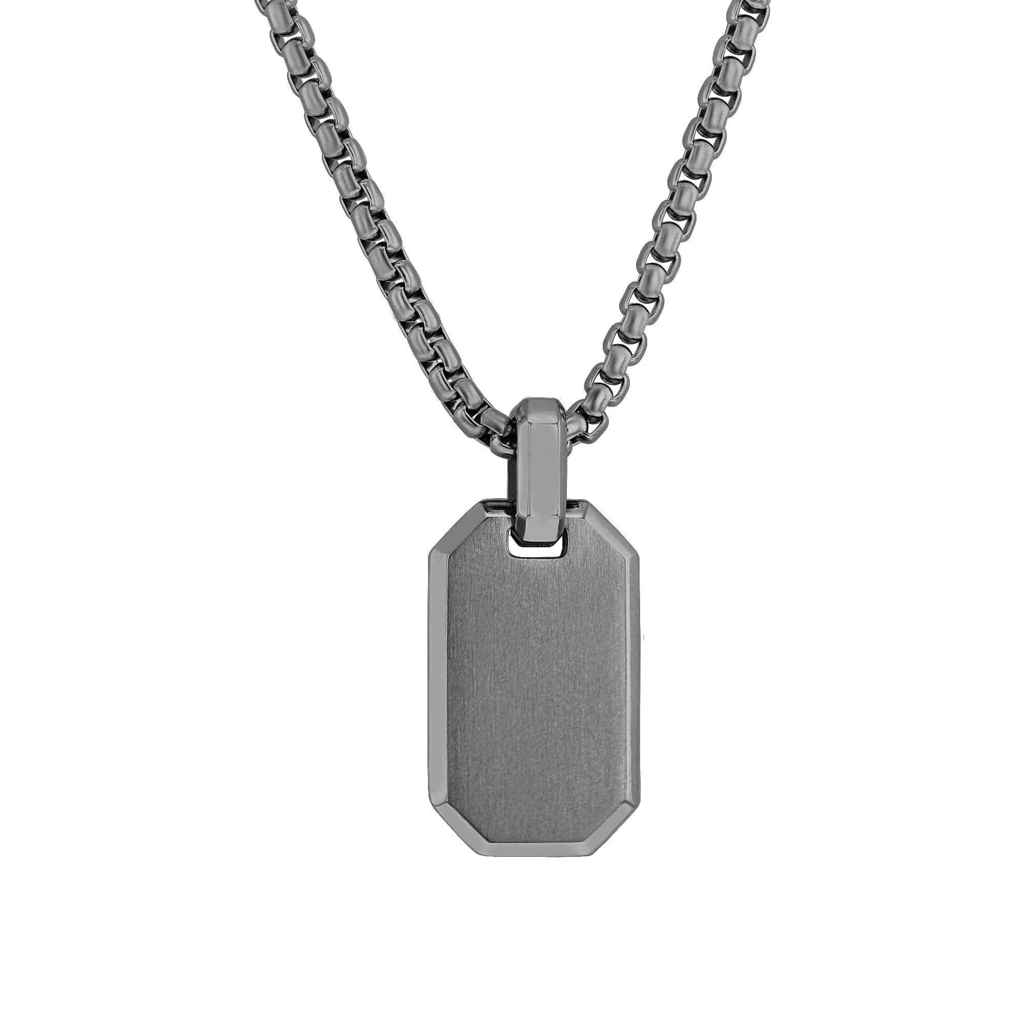 Ryan Stainless Steel Dog Tag Necklace