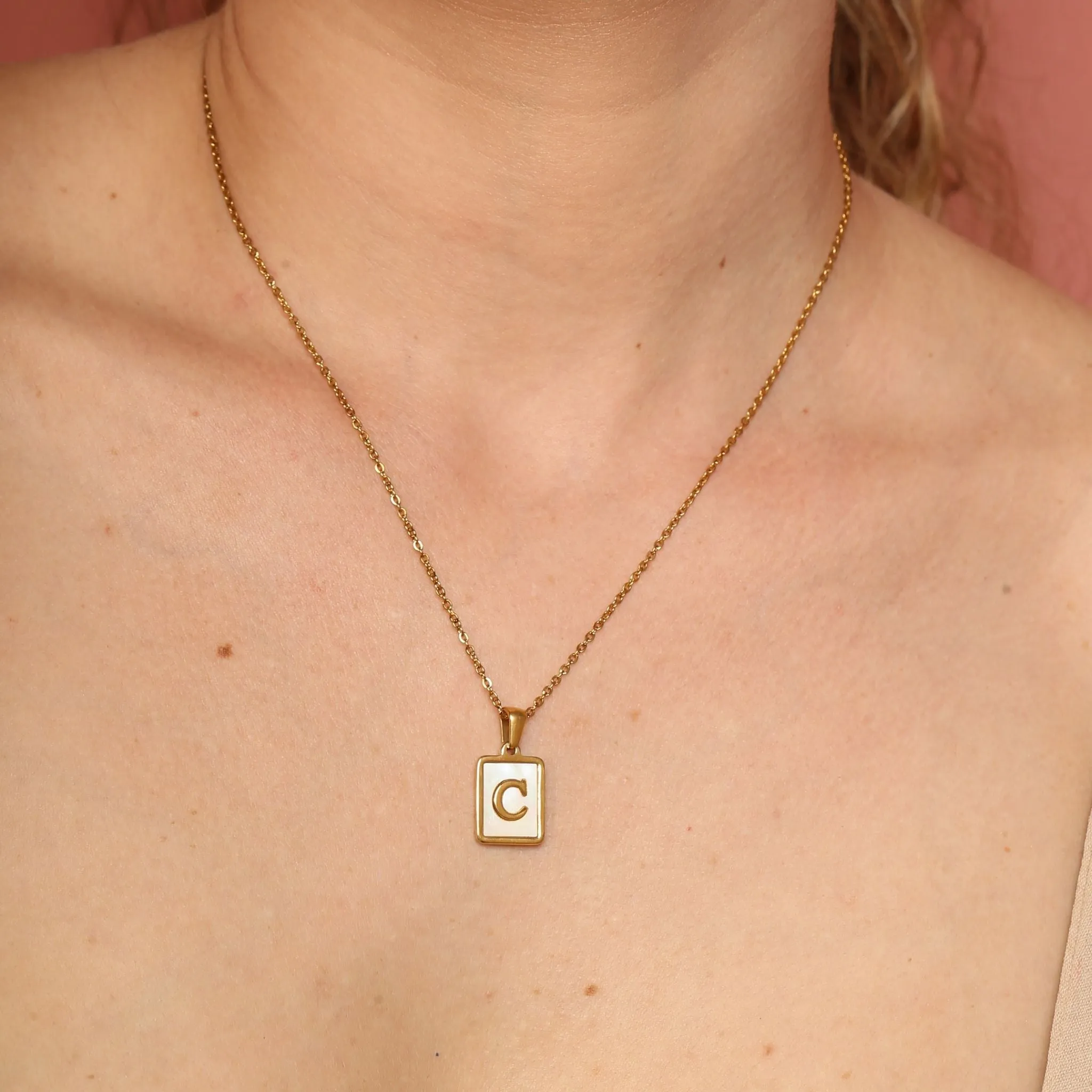 Shell Letter Necklaces