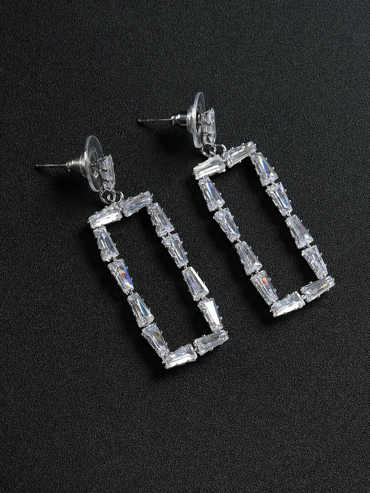 Sleek Rectangular Earrings